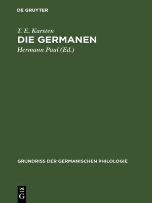 cover image of Die Germanen